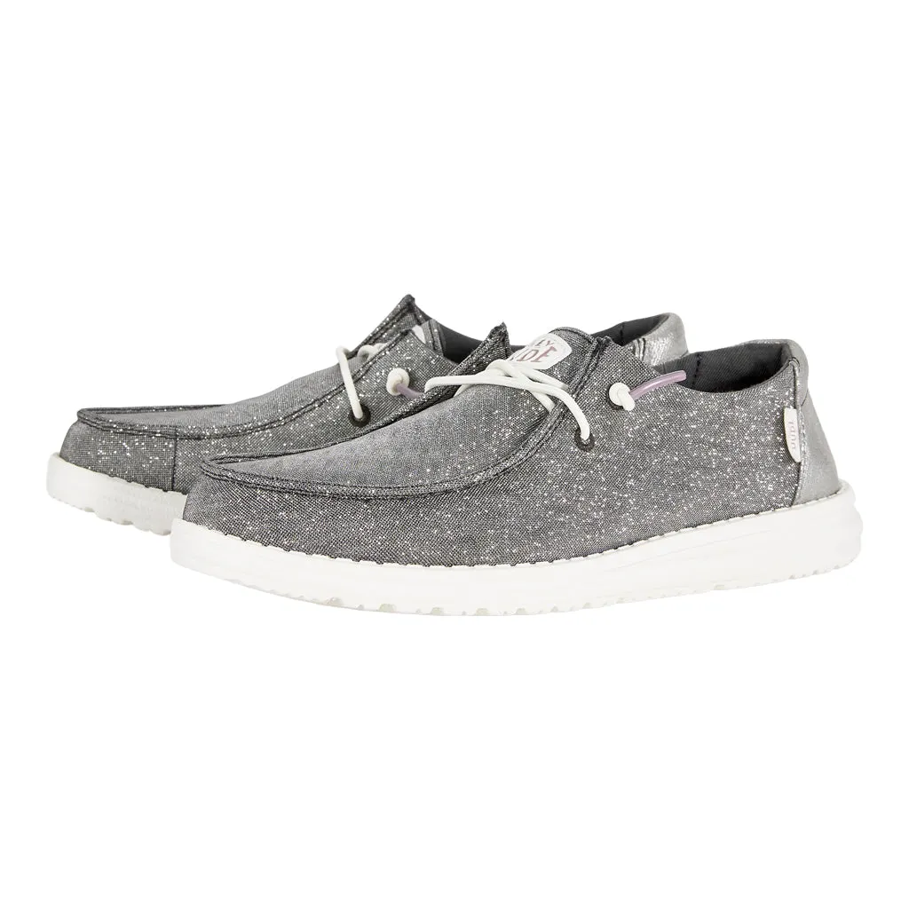 Indoor Week Easy Wendy Metallic Sparkle Wide - Charcoal