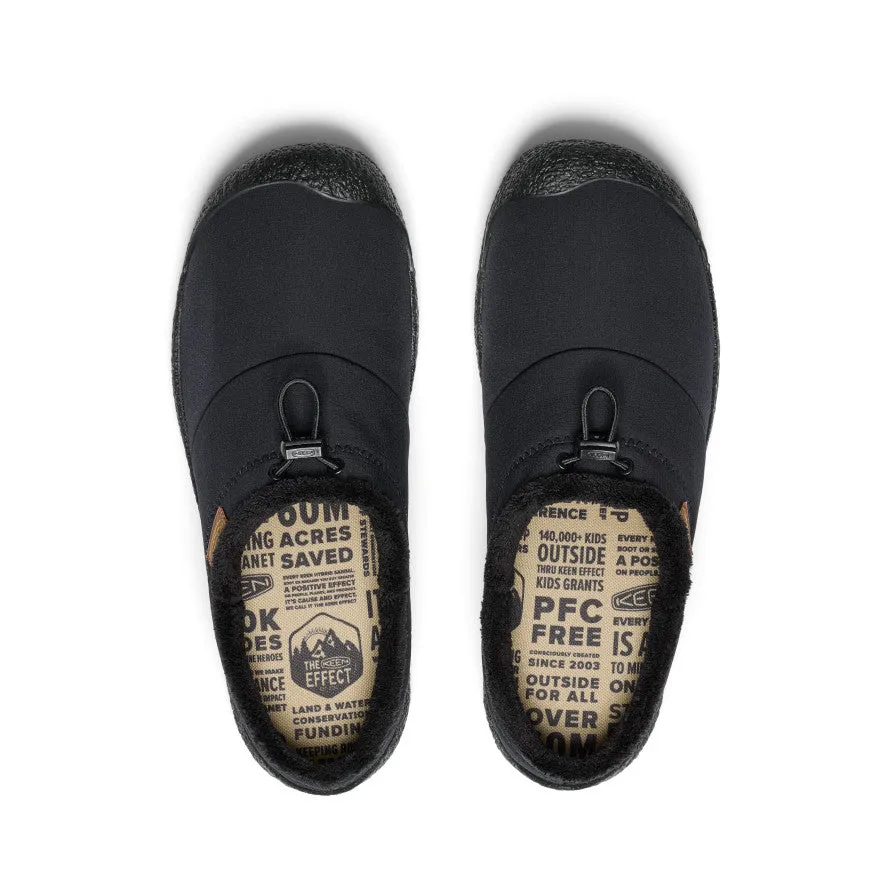 Men's Howser III Slide  |  Black/Black Recycled Synthetic Leather Blend