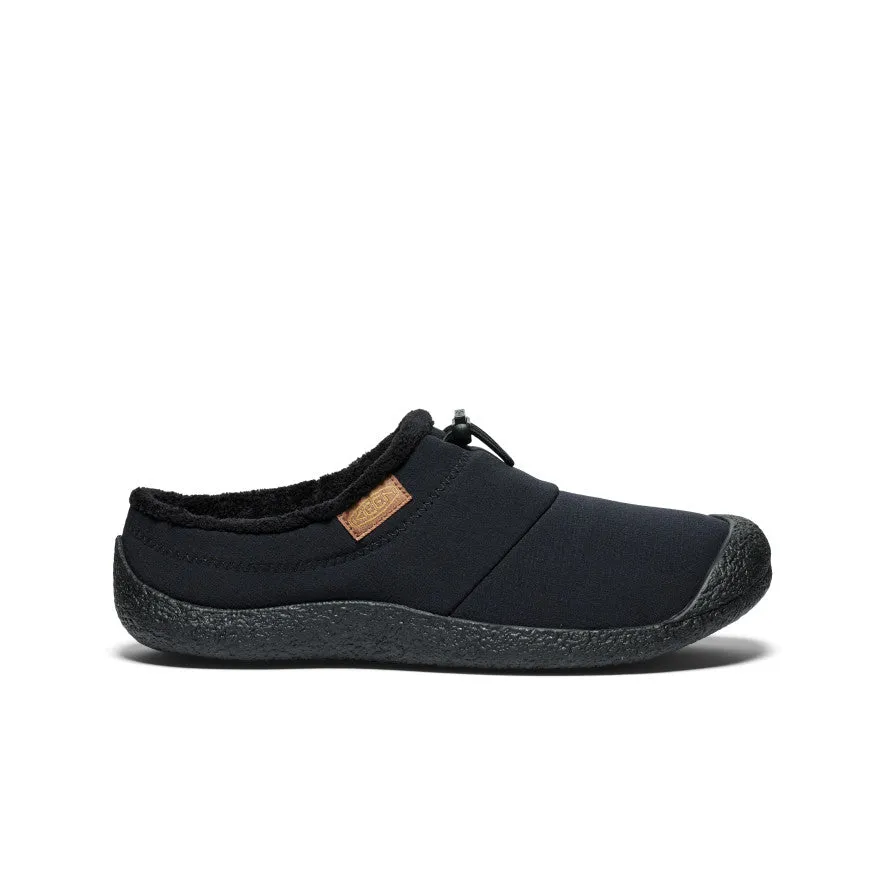 Shock-absorbent Foot Freedom Men's Howser III Slide  |  Black/Black Recycled