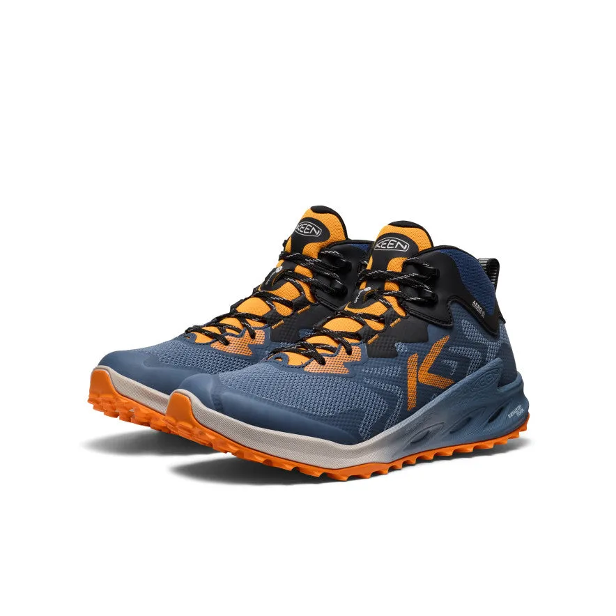 group walk New Drop Men's Zionic NXT Waterproof Hiking Boot  |  Naval Academy/Bright Marigold