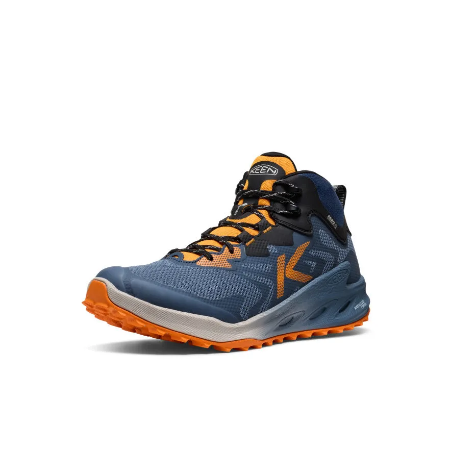 Runway Glow Comfort Grip Men's Zionic NXT Waterproof Hiking Boot  |  Naval Academy/Bright Marigold