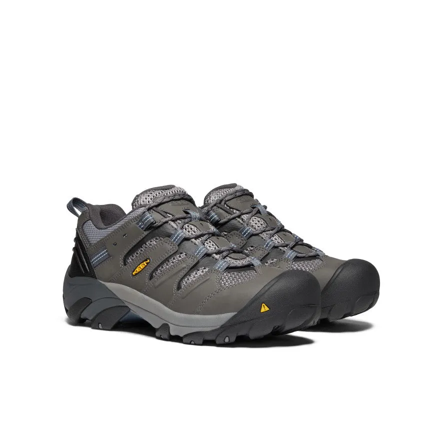 Simple Comfort Travel Shoes Men's Lansing Low (Steel Toe)  |  Magnet/Majolica Blue