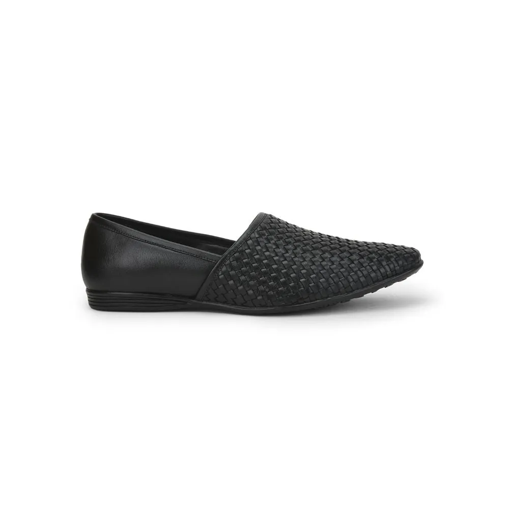 Fortune (Black) Formal Slip on Shoes For Men JPL-247 By Liberty Platform Sole