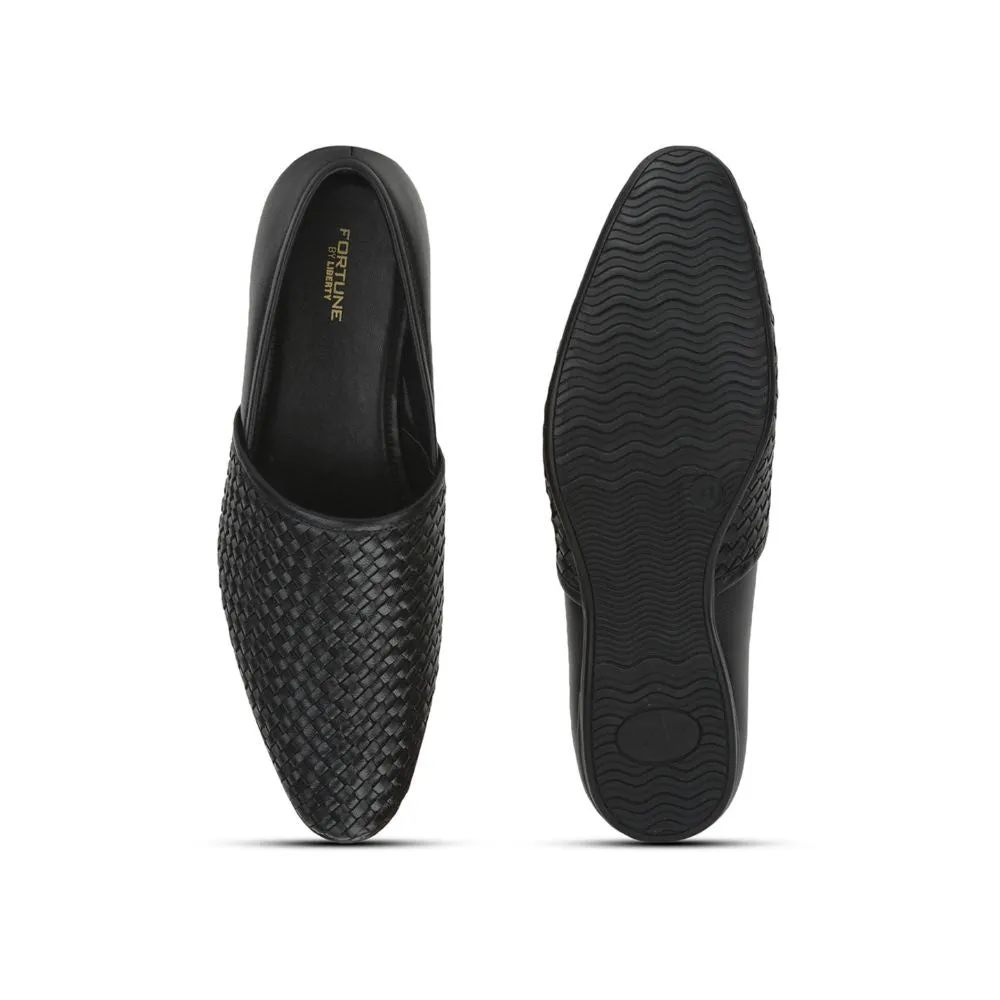 Fortune (Black) Formal Slip on Shoes For Men JPL-247 By Liberty Shock Step Graduation Ceremony