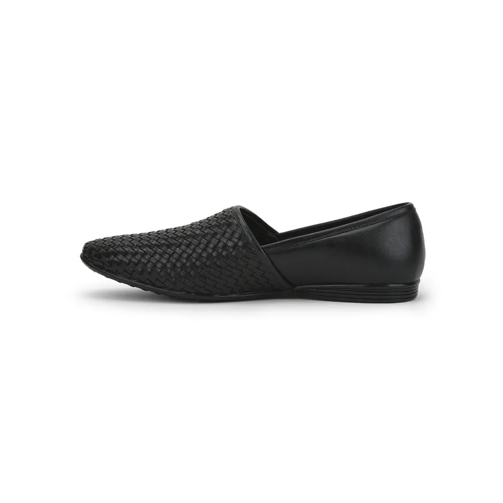 Fortune (Black) Formal Slip on Shoes For Men JPL-247 By Liberty American Prep Main Walk