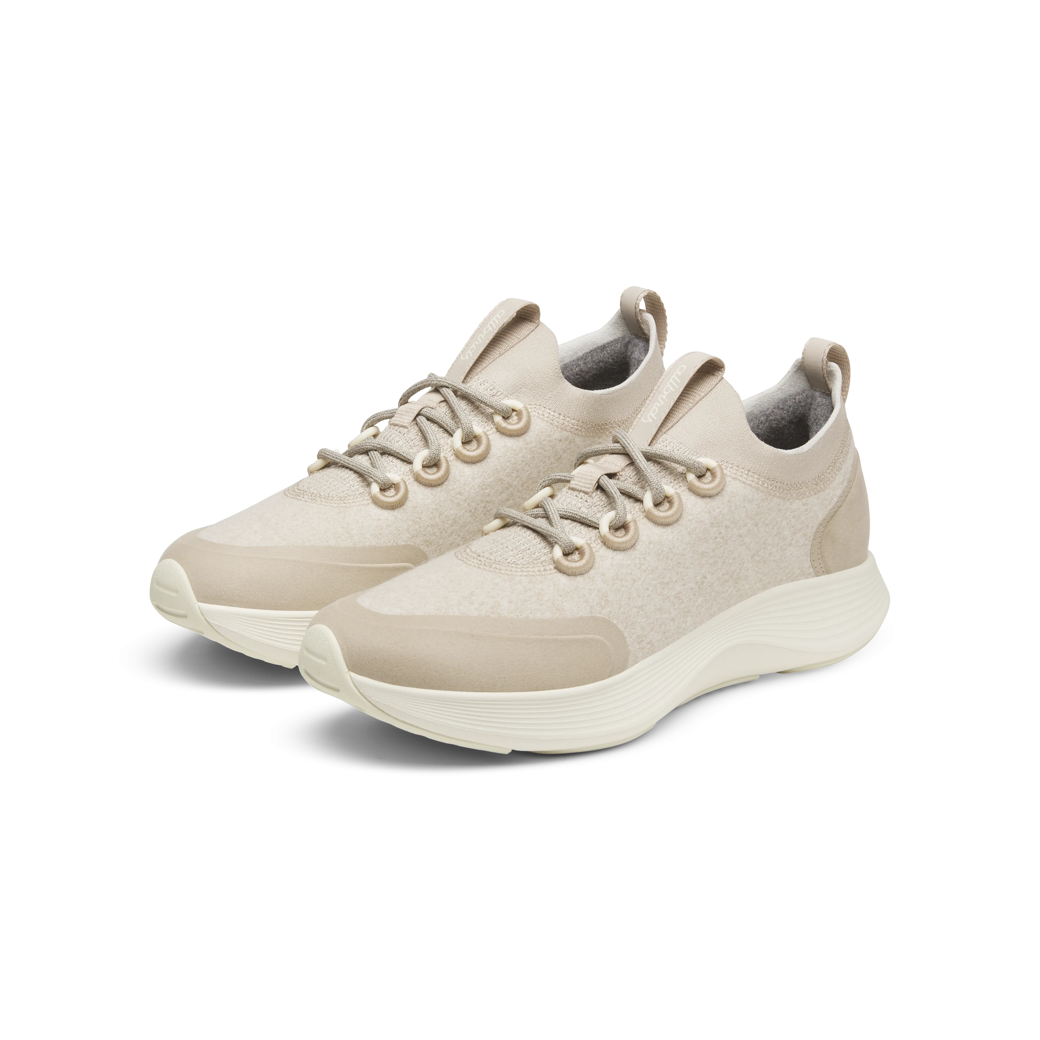 Easy Maintenance Women's Wool Strider - Rugged Beige (Natural White Sole)