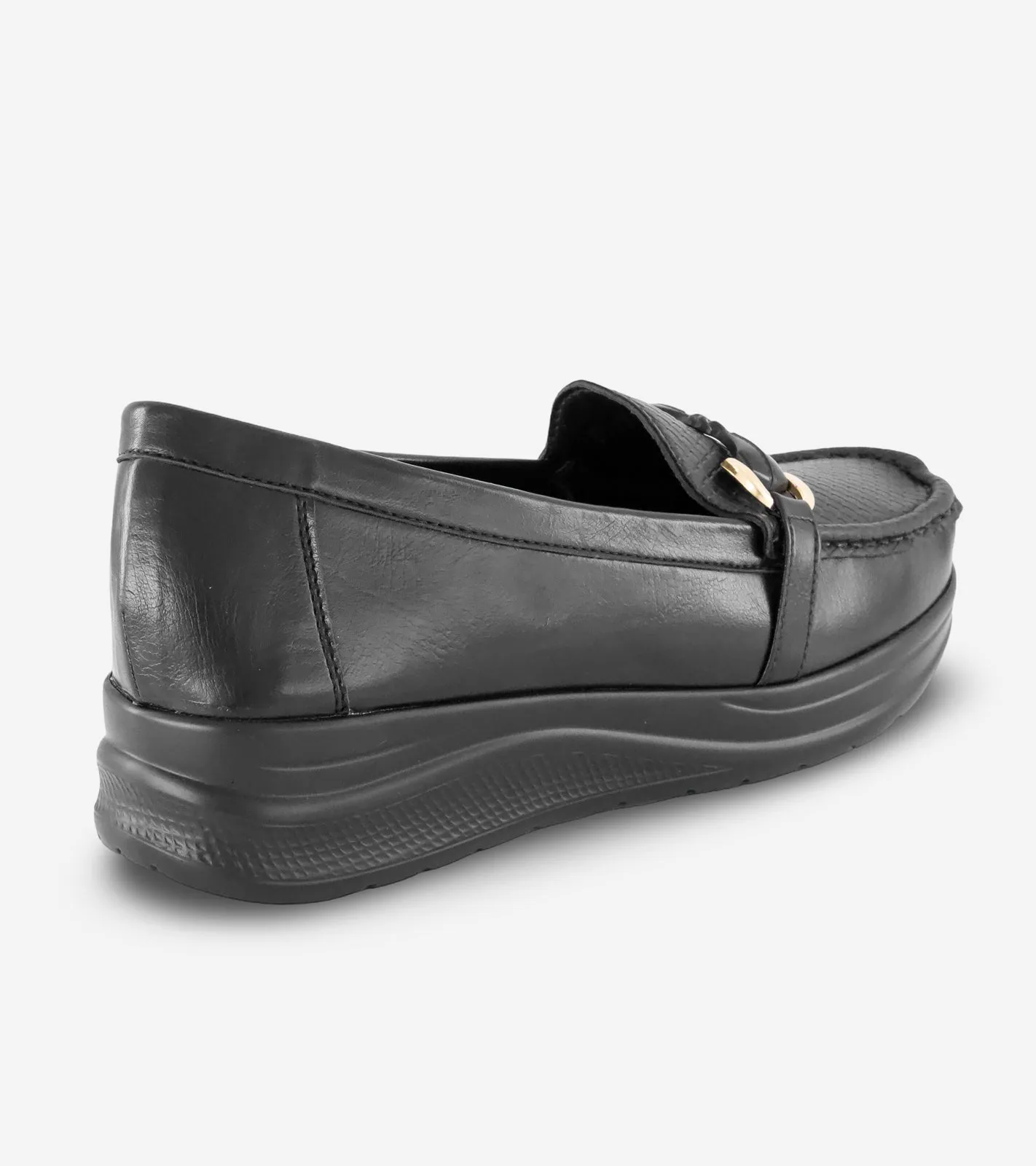 Roll Up LeatherMaterial Women's Moccasins US-HV-4303