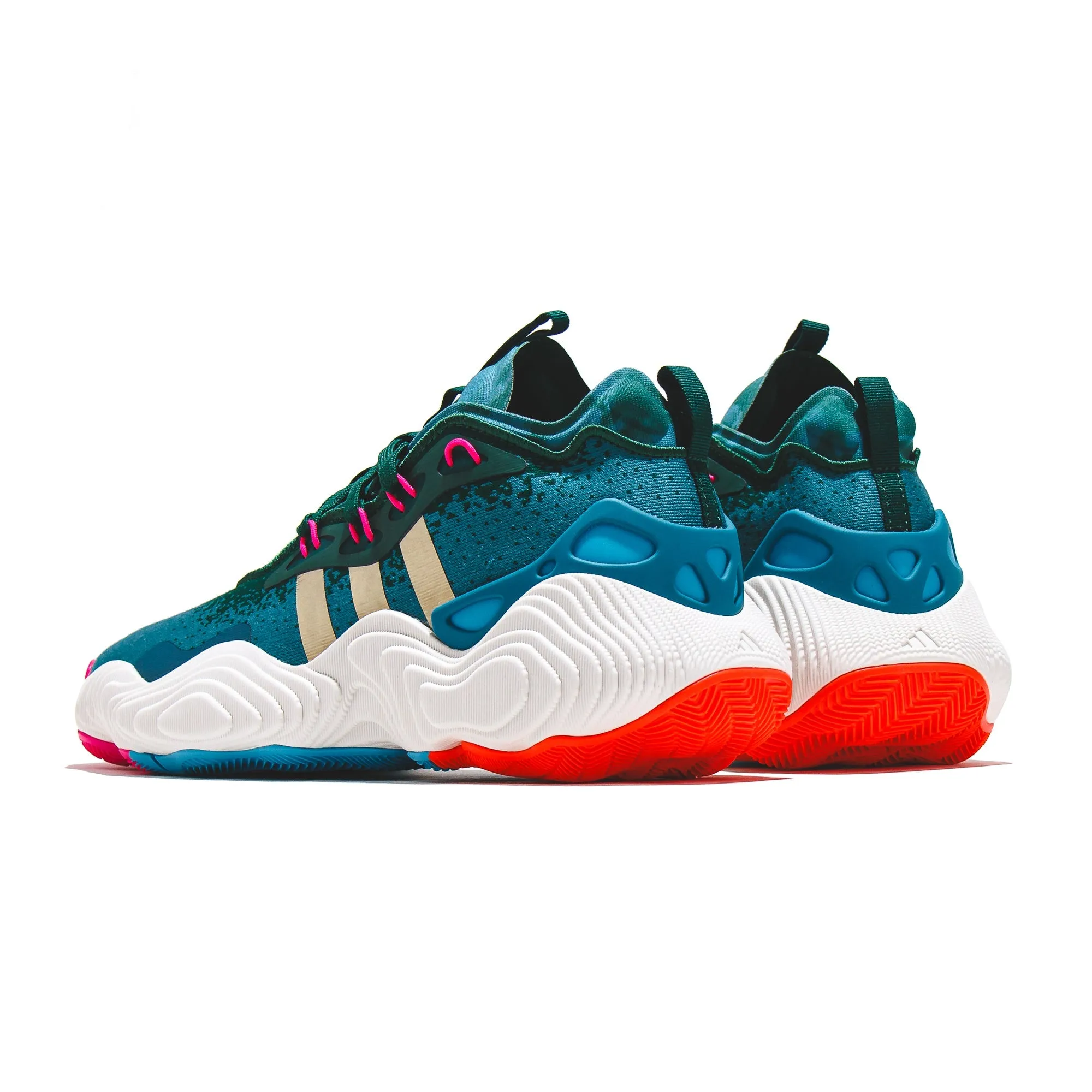Adidas Basketball Men Trae Young 3 Green IE9301 Gold Tone
