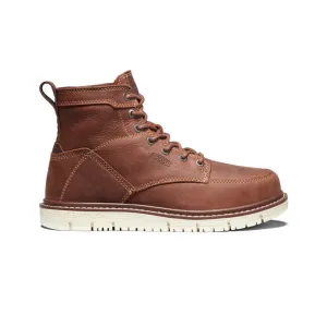 Slip Resistant Grip Anti Friction Women's San Jose 6" Boot (Soft Toe)  |  Gingerbread/Off White