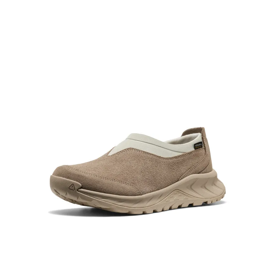 Streamlined Lightweight Upper Women's TTS Moc Waterproof Sneaker  |  Brindle/Silver Birch