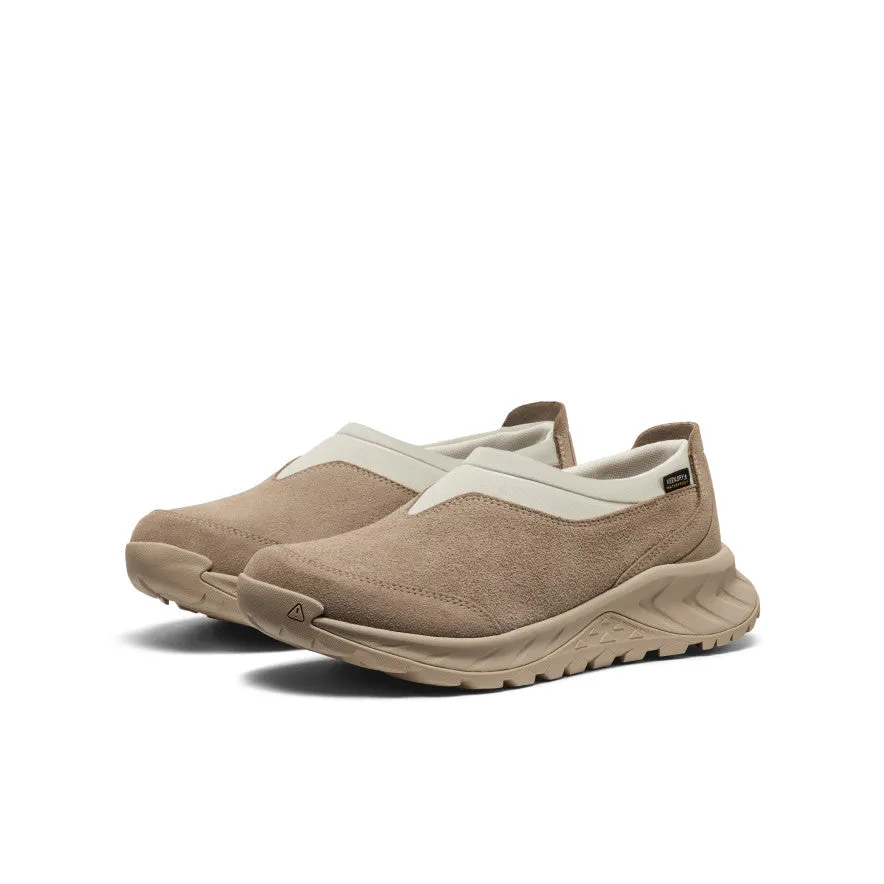 Durable toe cap Women's TTS Moc Waterproof Sneaker  |  Brindle/Silver Birch
