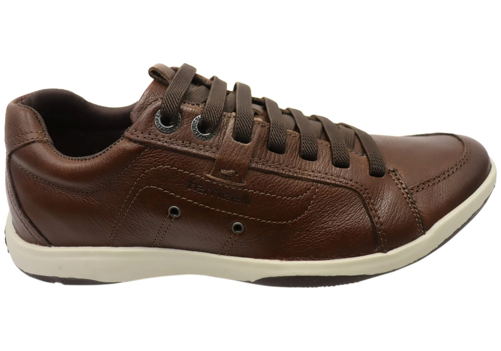 Ferricelli Cortes Mens Brazilian Comfort Leather Slip On Casual Shoes Easy Lifestyle AntiOdor