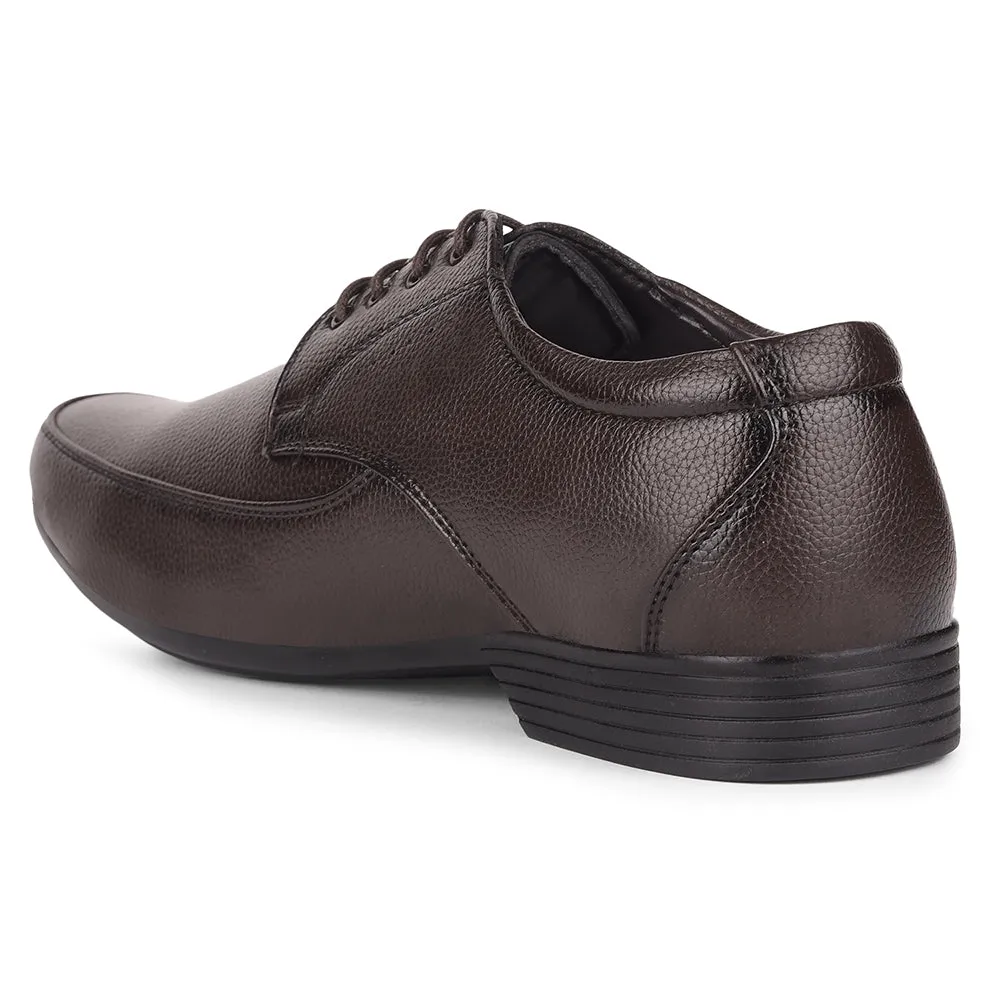 Mid Heel Stable Shade Fortune By Liberty HIL-10 Formal Derby Shoes For Men - Brown