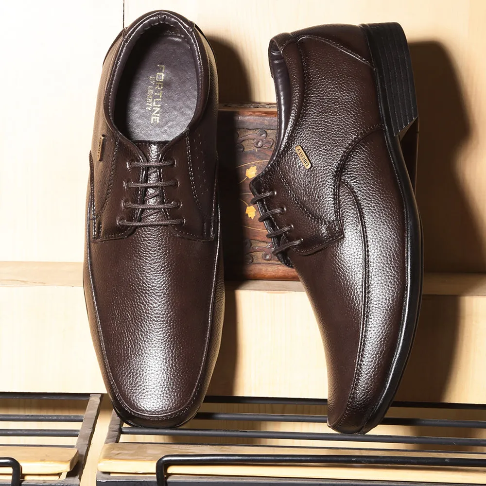 Fortune By Liberty HIL-10 Formal Derby Shoes For Men - Brown Easy to Wear