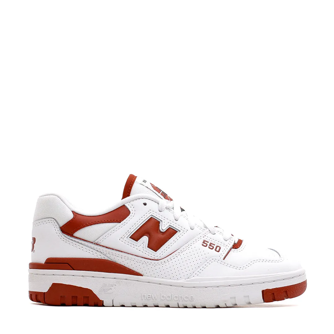 New Balance Women 550 White BBW550BR Breathable Comfort collar