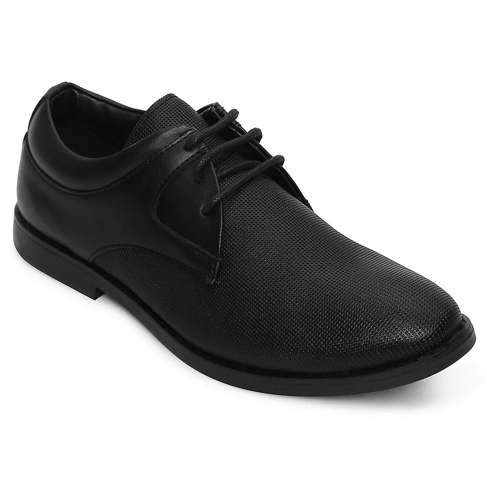 Trendy Appeal Healers Black Formal Lacing Derby Shoes For Men DERBO-10E By Liberty