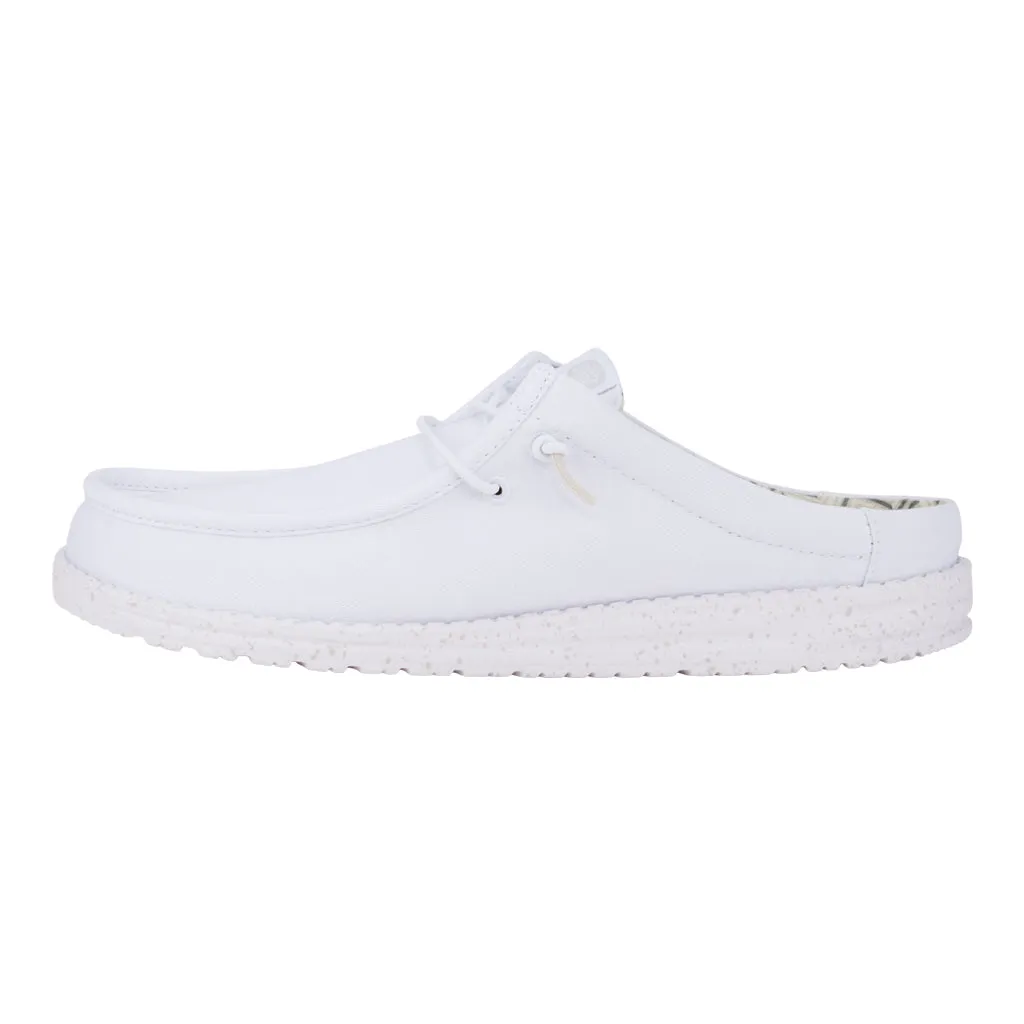 Wally Slip Stretch Canvas - White/White Reinforced Seams