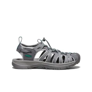 Women's Whisper  |  Medium Grey/Peacock Green Ankle Hugging Design