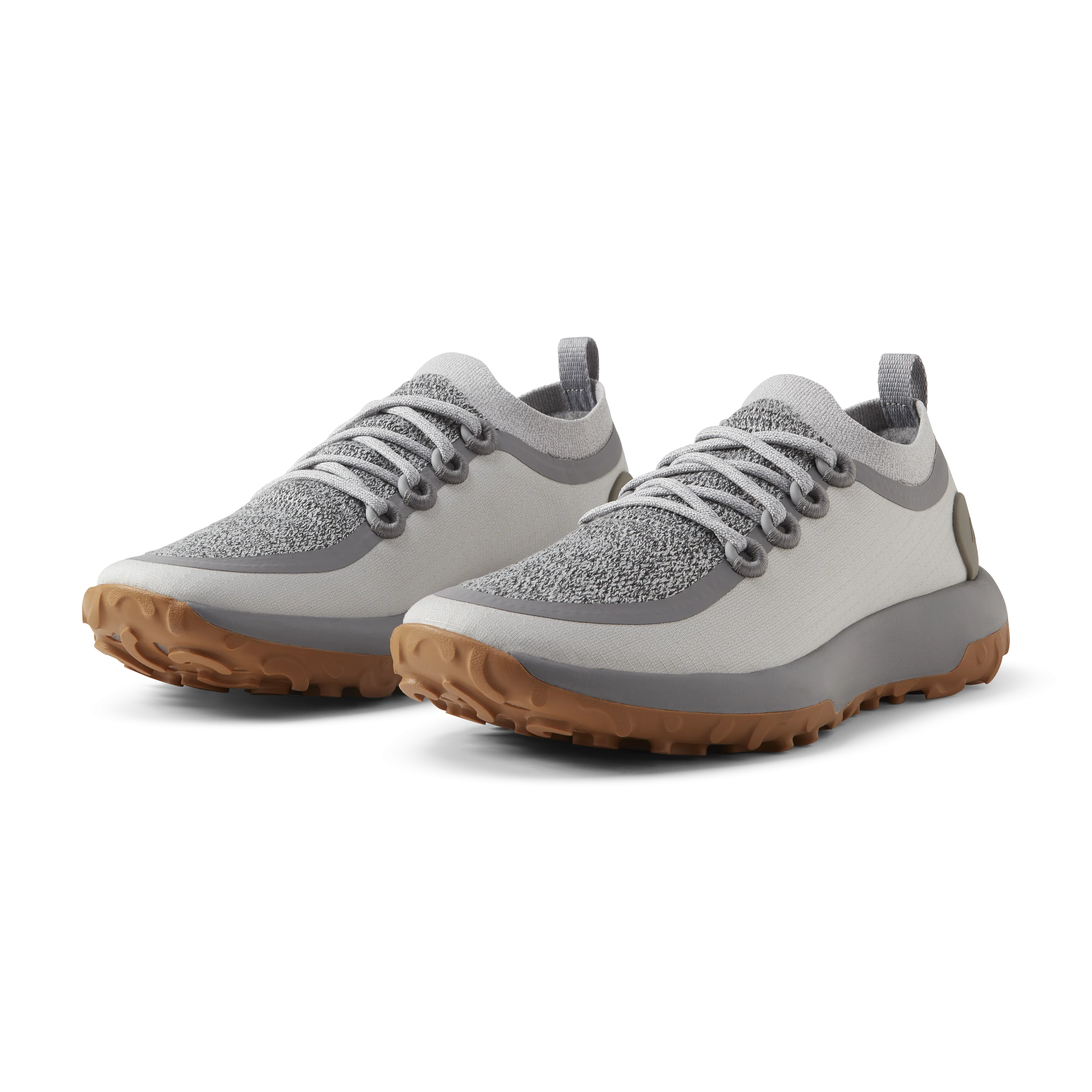 Women's Trail Runner - Medium Grey (Rugged Khaki Sole) Easy On And Off All Terrain Grip Pattern
