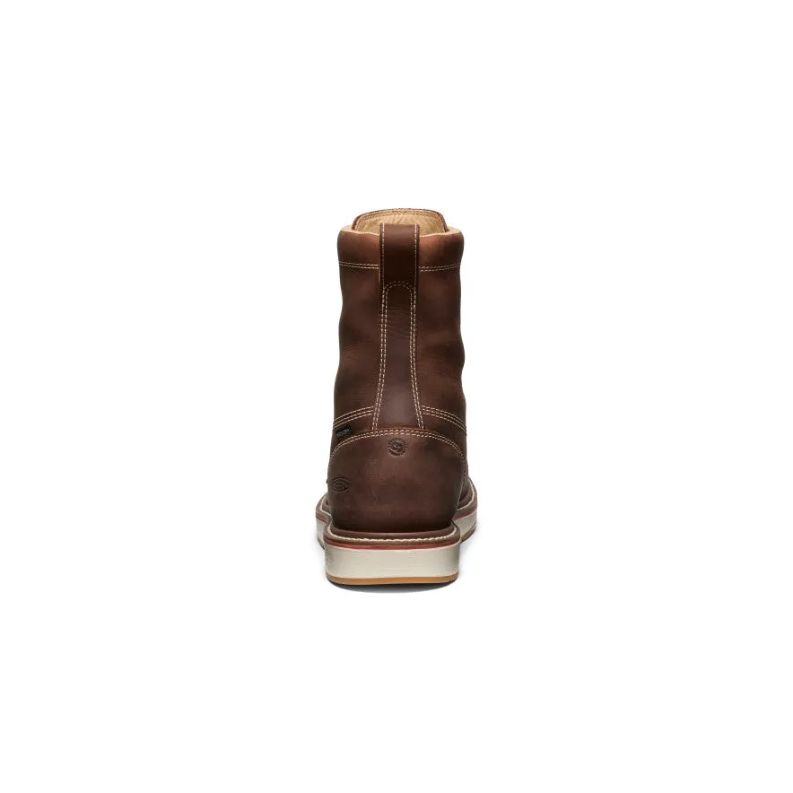 Non Marking Elegant Style Men's Liberty 8" Waterproof Boot (Carbon Toe)  |  Chestnut/Gum