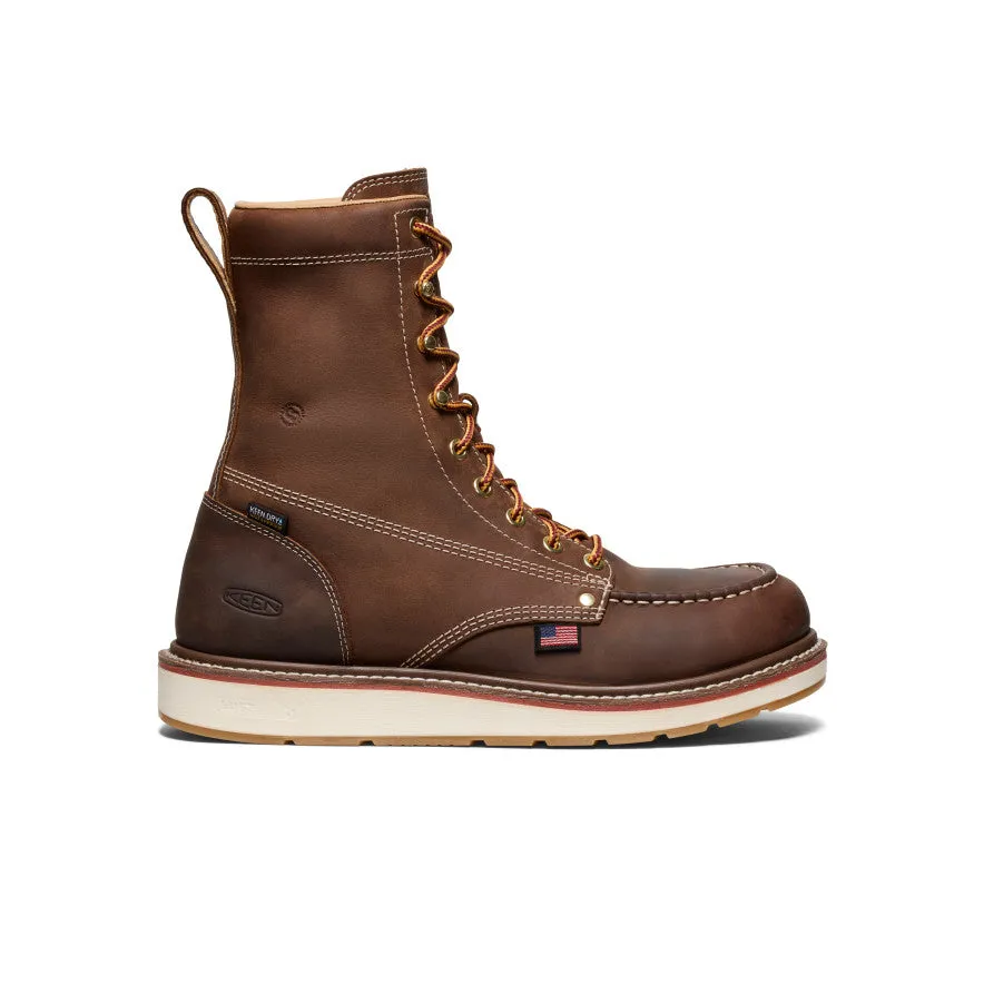 Men's Liberty 8" Waterproof Boot (Carbon Toe)  |  Chestnut/Gum Comfort footbed Comfortable For Sports