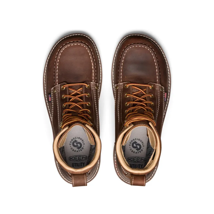 Men's Liberty 8" Waterproof Boot (Carbon Toe)  |  Chestnut/Gum Beach Walking