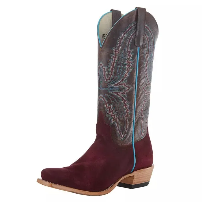 Breathable All Day Wear Strong Sole Macie Bean Ladies' Burgandy Roughout Boot