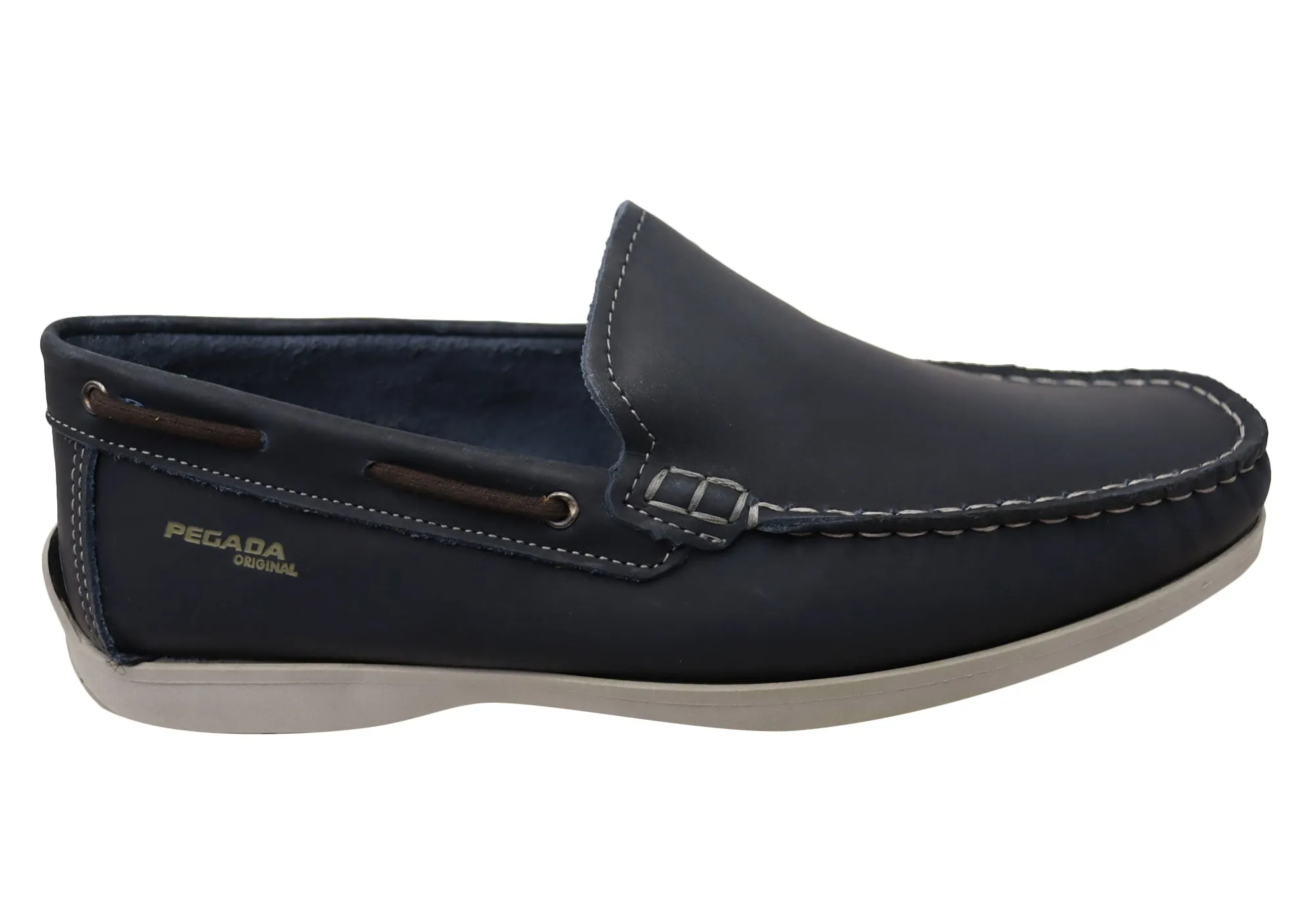 City Edge Feet Ease Pegada Harbour Mens Comfortable Leather Loafers Shoes Made In Brazil