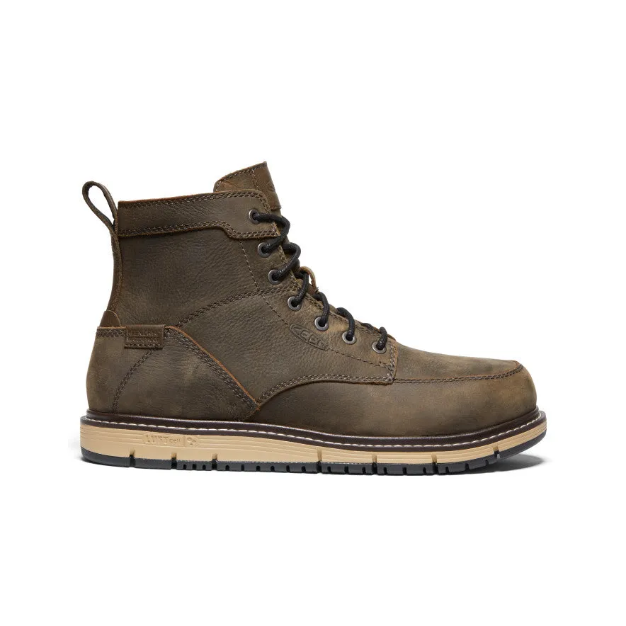 Men's San Jose 6" Waterproof Boot (Aluminum Toe)  |  Cascade Brown/Black Cushioned Insole
