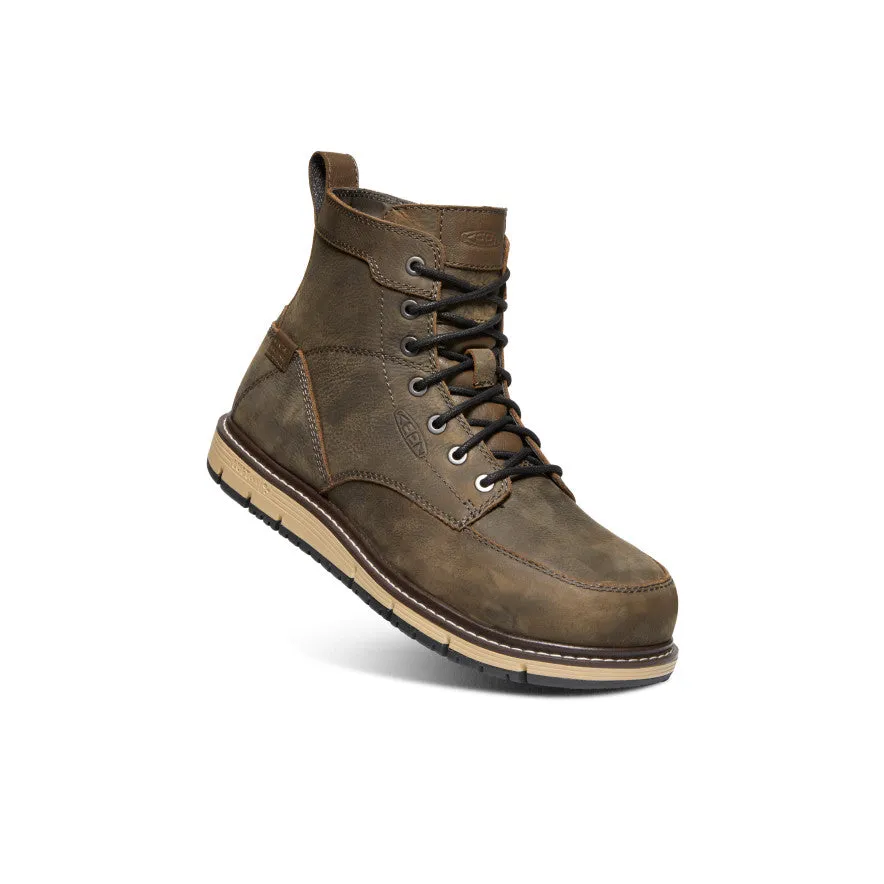 Men's San Jose 6" Waterproof Boot (Aluminum Toe)  |  Cascade Brown/Black Easy Beach Footwear