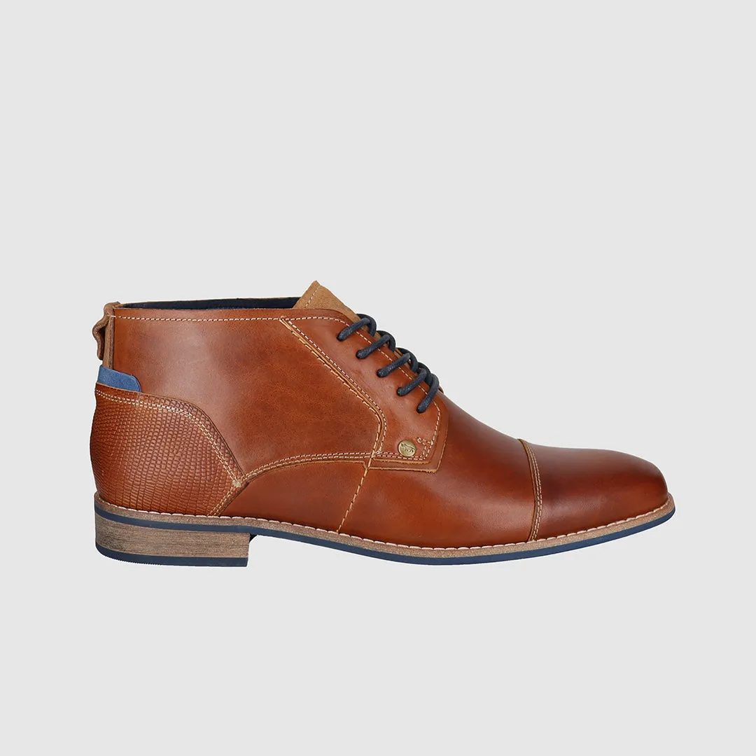 Grip Support Comfort Lining Nature Lover Daxton Lace Up Boots Tan