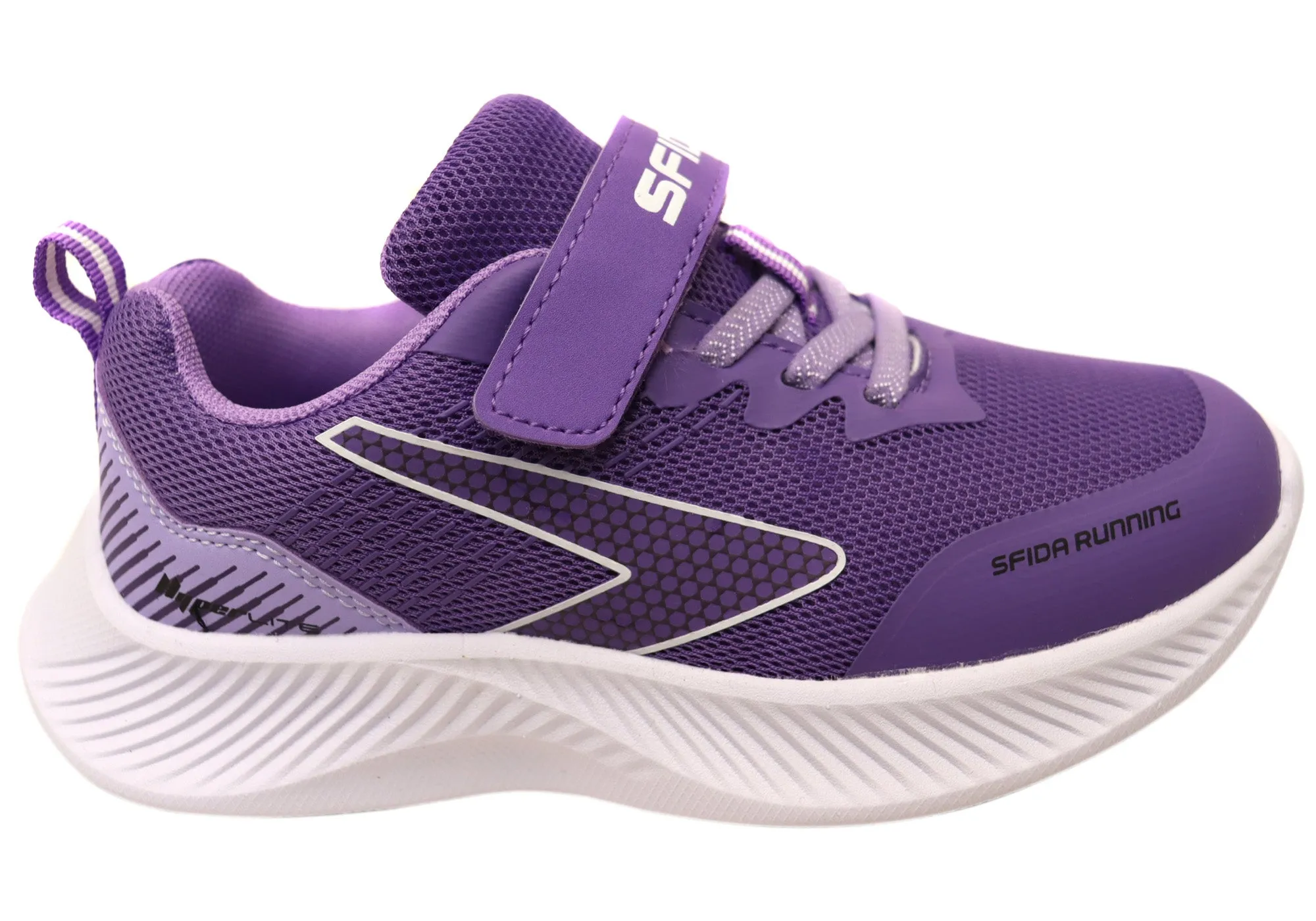 Sfida Kaleido Kids Girls Comfortable Adjustable Strap Athletic Shoes Striped kids' wear