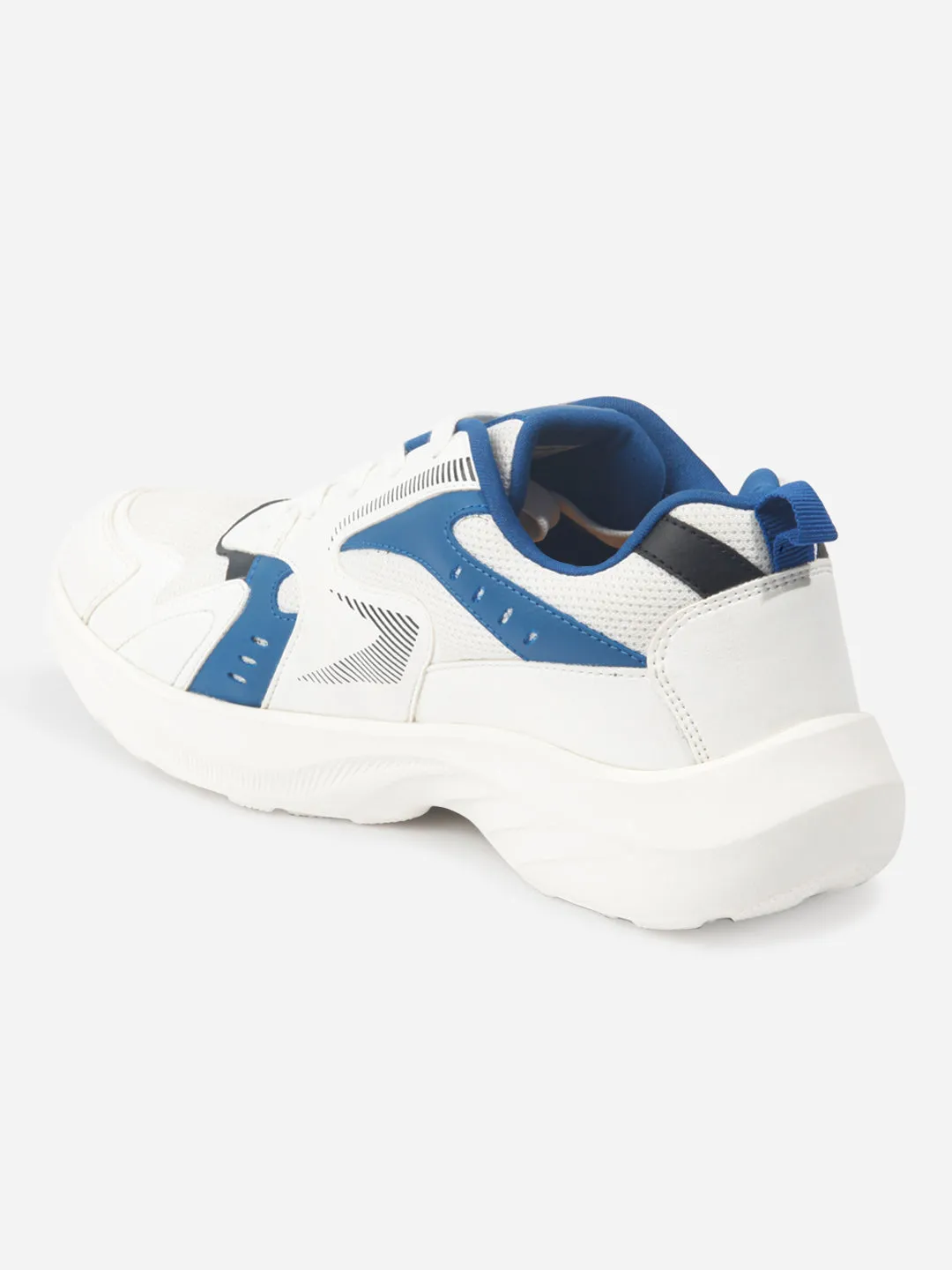 Support Ready Long Lasting Support Men's White Lace Up Sneakers (IX7128)