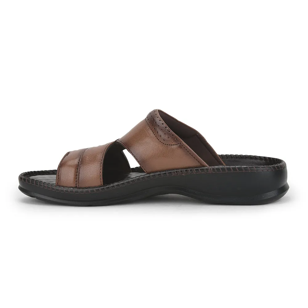 Coolers Casual (Tan) Slippers For Men STEAMER-02 By Liberty Weekend Casual Soft Material