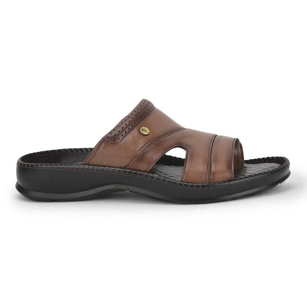 Energy Core Coolers Casual (Tan) Slippers For Men STEAMER-02 By Liberty