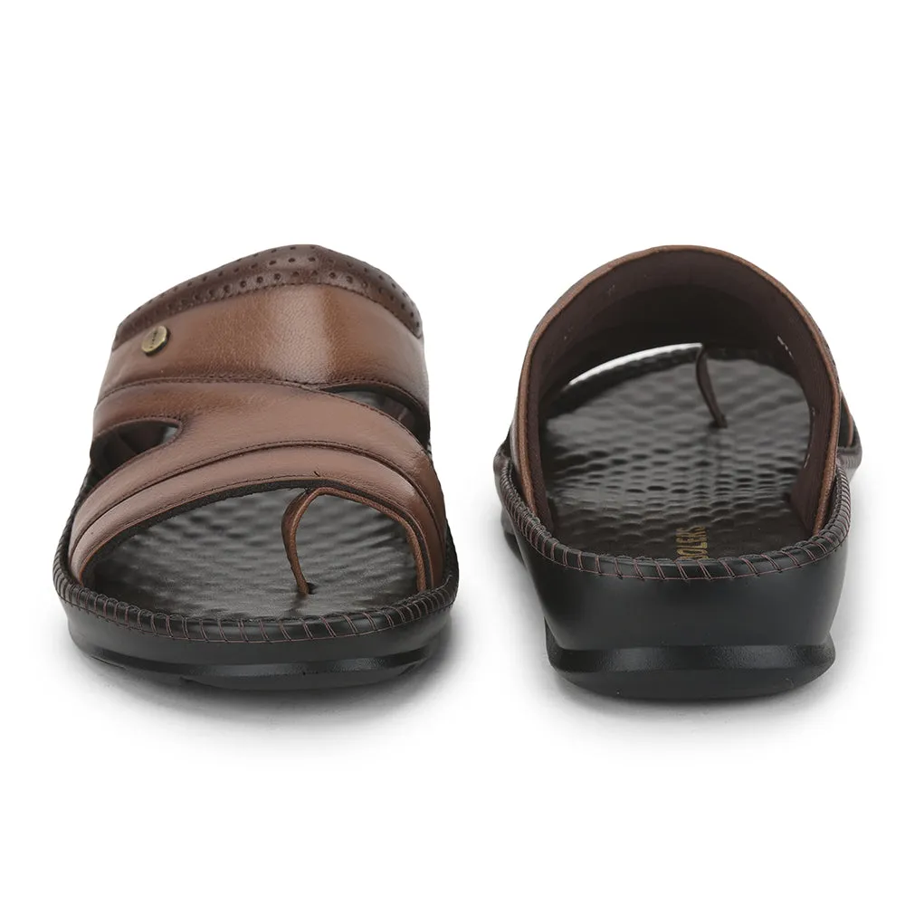 Retro Core Heat Free Coolers Casual (Tan) Slippers For Men STEAMER-02 By Liberty