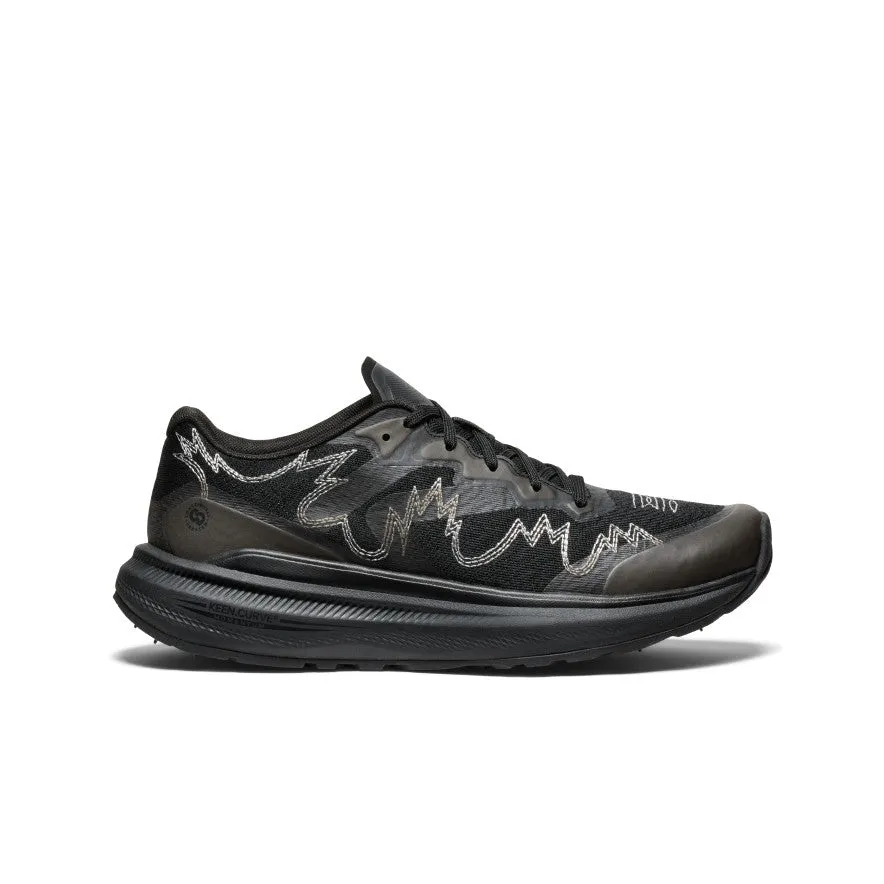 Men's WK500 Walking Shoe x Engineered Garments  |  Black/Black Cushioned Pace Stable Sole