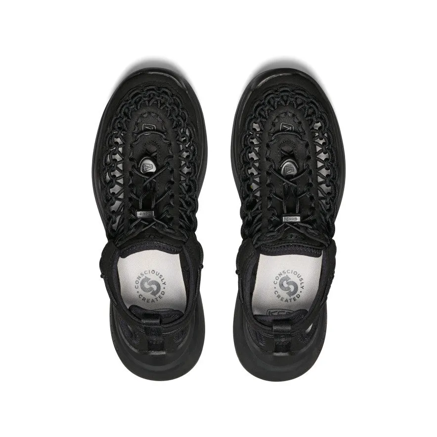 Women's UNEEK WK Sneaker  |  Black/Black Shock Design Endurance Style.