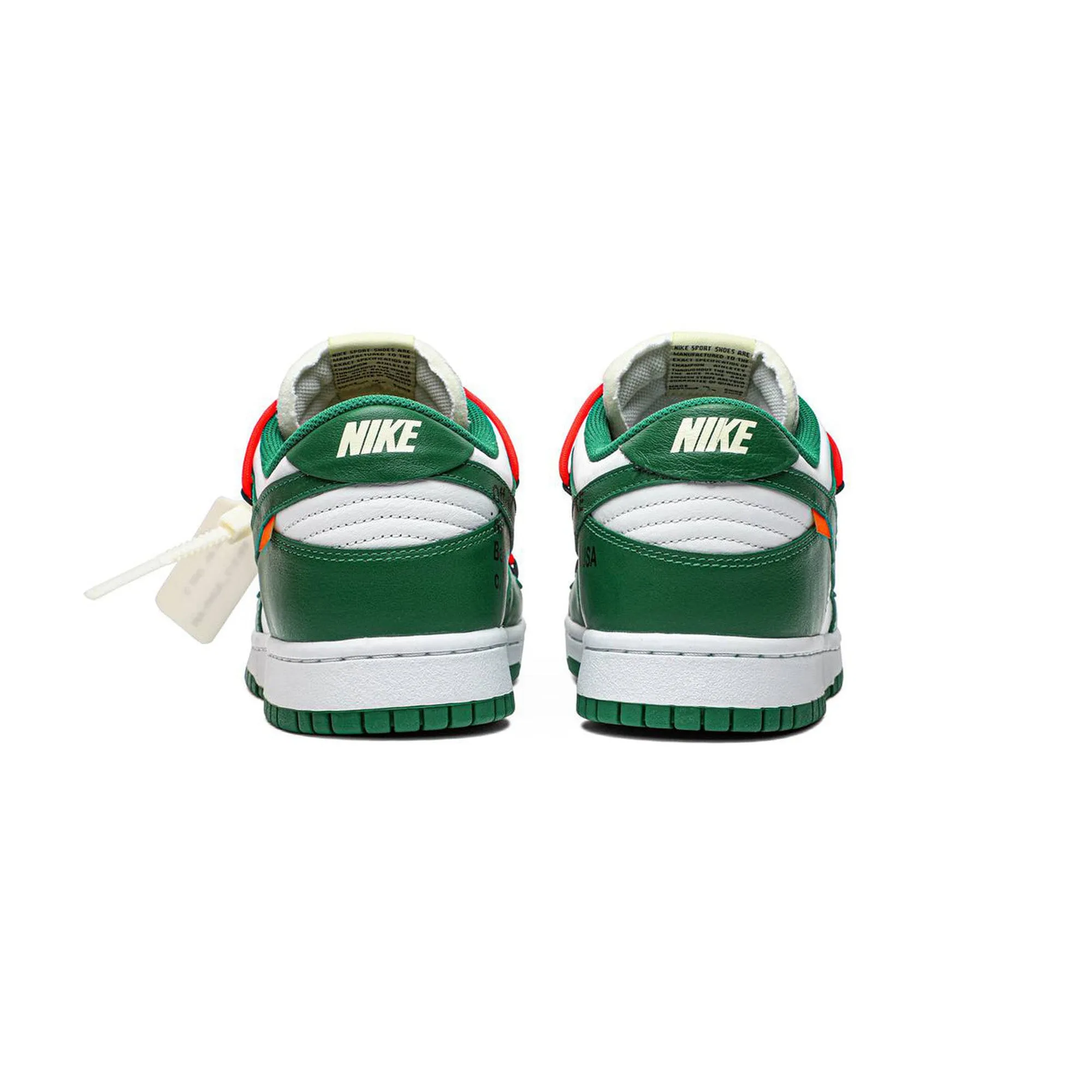 Greek Ease Durable Build Airport Travel Dunk Low x Off-White - Pine Green (New)