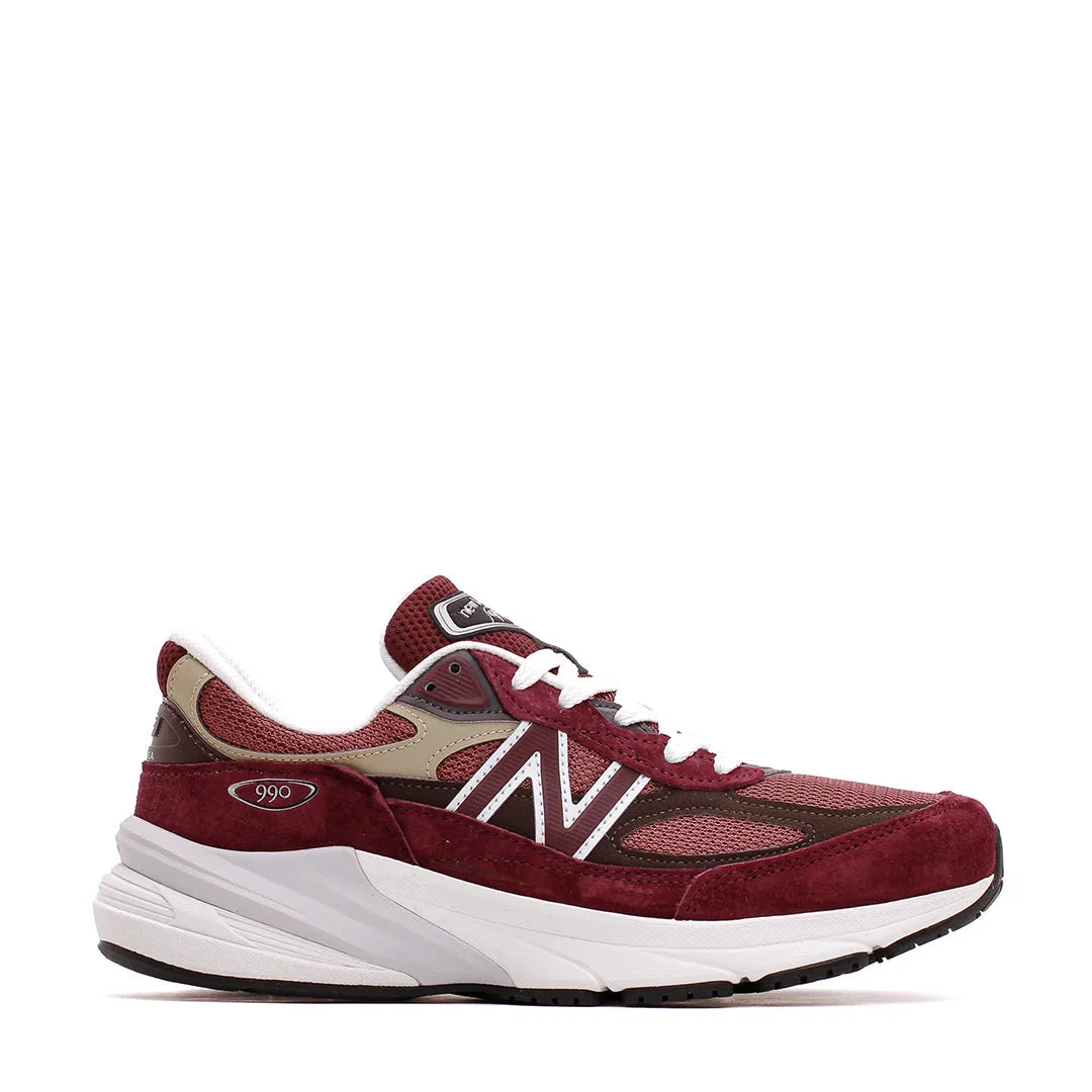New Balance Unisex 990v6 Burgundy Made In USA U990BT6 Dad Pick Summer Base