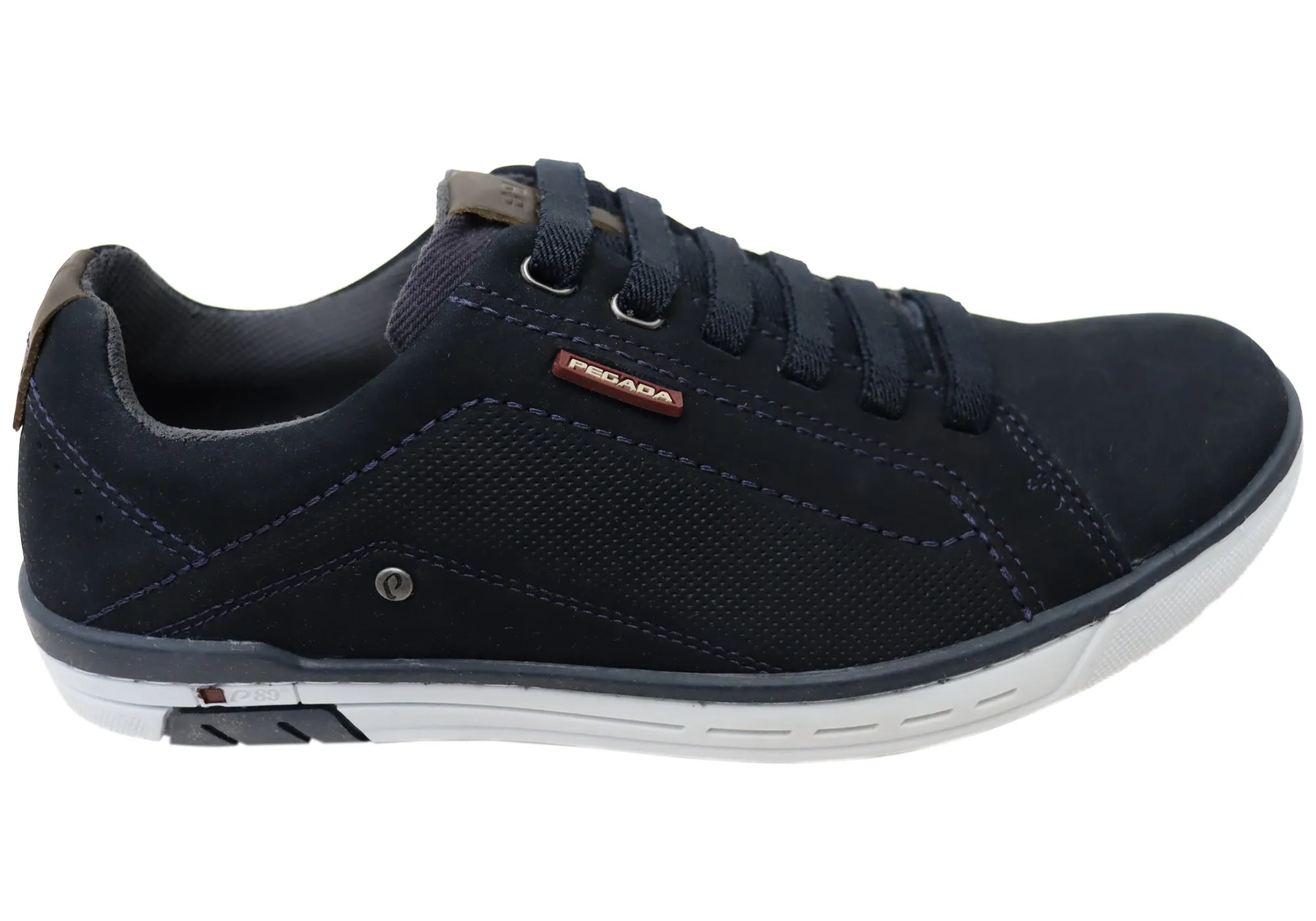 Pegada Brawn Mens Comfortable Leather Casual Shoes Made In Brazil Smooth Lining Tread Pattern