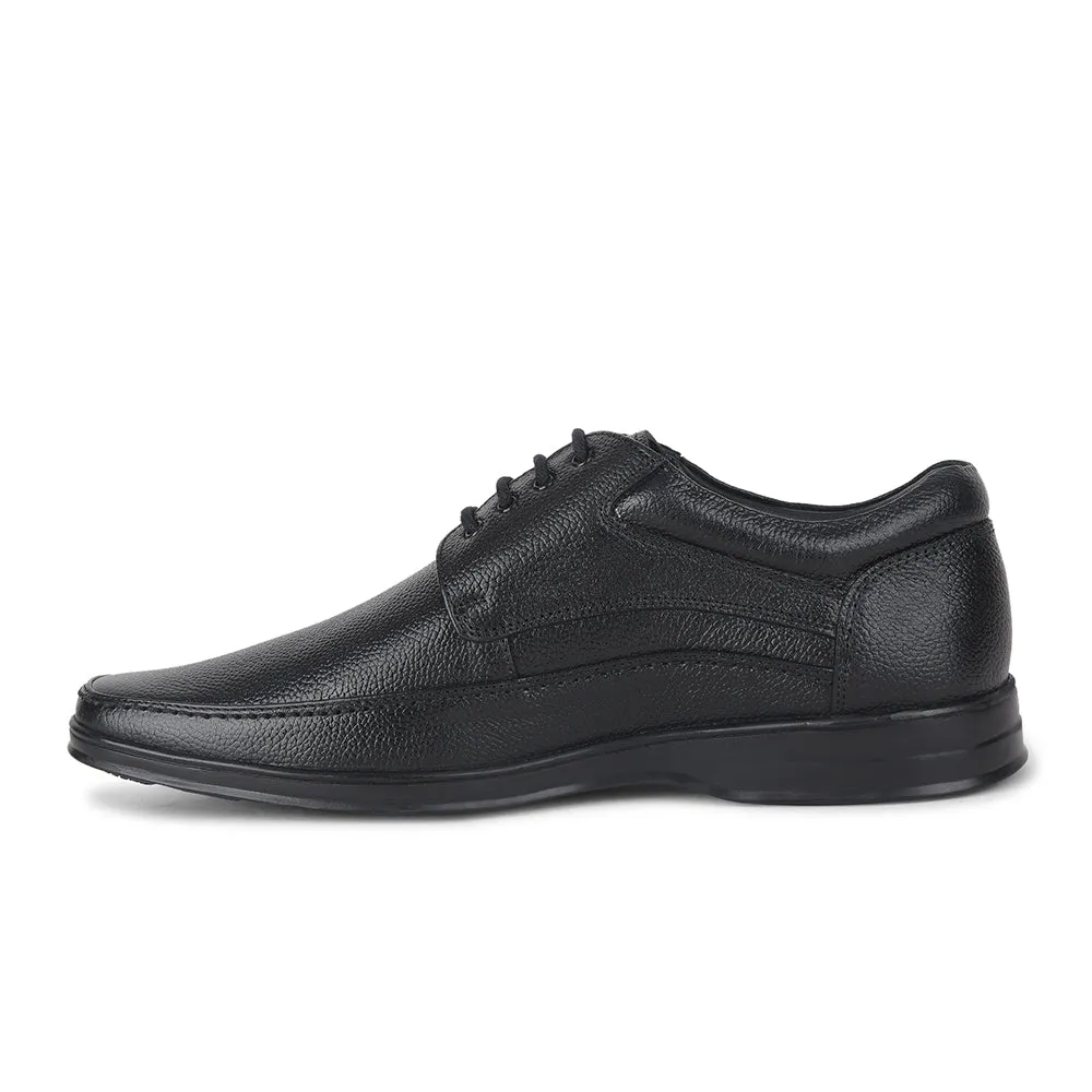 Fortune by Liberty Men LOM-602 Black Formal Lacing Derby Shoes Shock Guard Suede Feel
