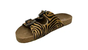 Roper Ladies' Zebra Hide Sandal Pasture Hike Neutral Colors