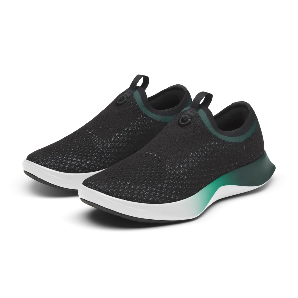 Men's Tree Dasher Relay - Natural Black (Twilight Teal Sole) Flat Design