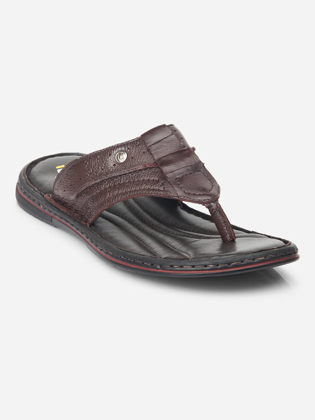 Rock Guard Feather Light Long Distance Men Wine Sandal / Slipper (ID4229)