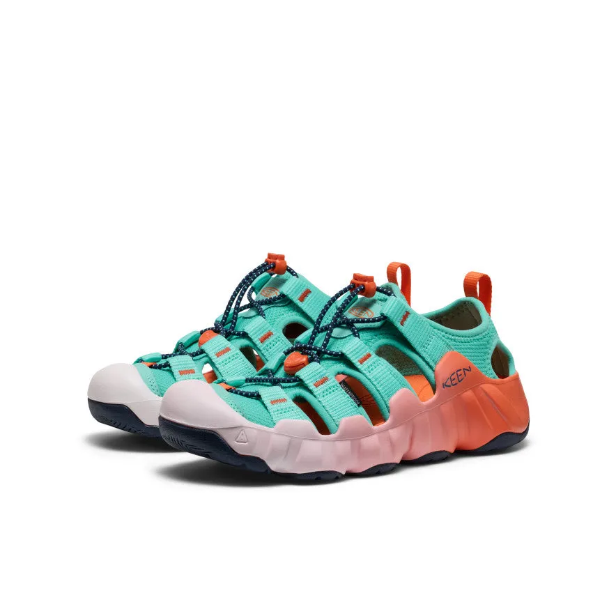 Support Base Abrasion Resistant Toe Women's Hyperport H2 Sandal  |  Pool Blue/Nasturtium