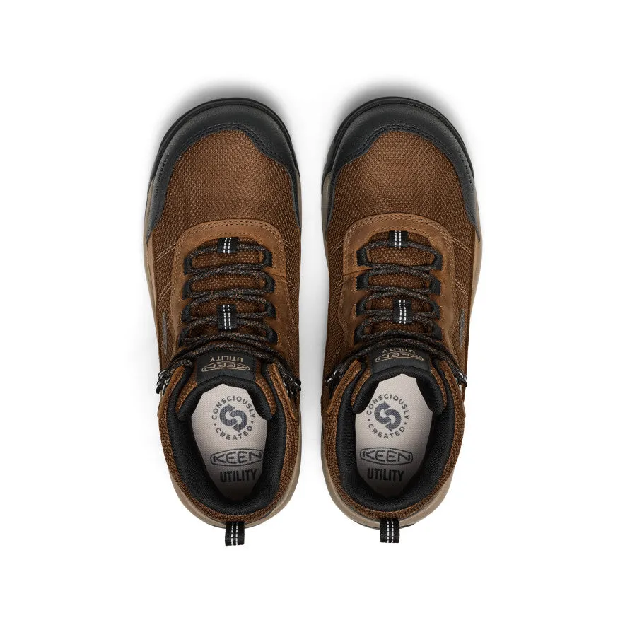 Carry Easy Men's Skokie Waterproof Work Boot (Carbon Toe)  |  Dark Earth/Black