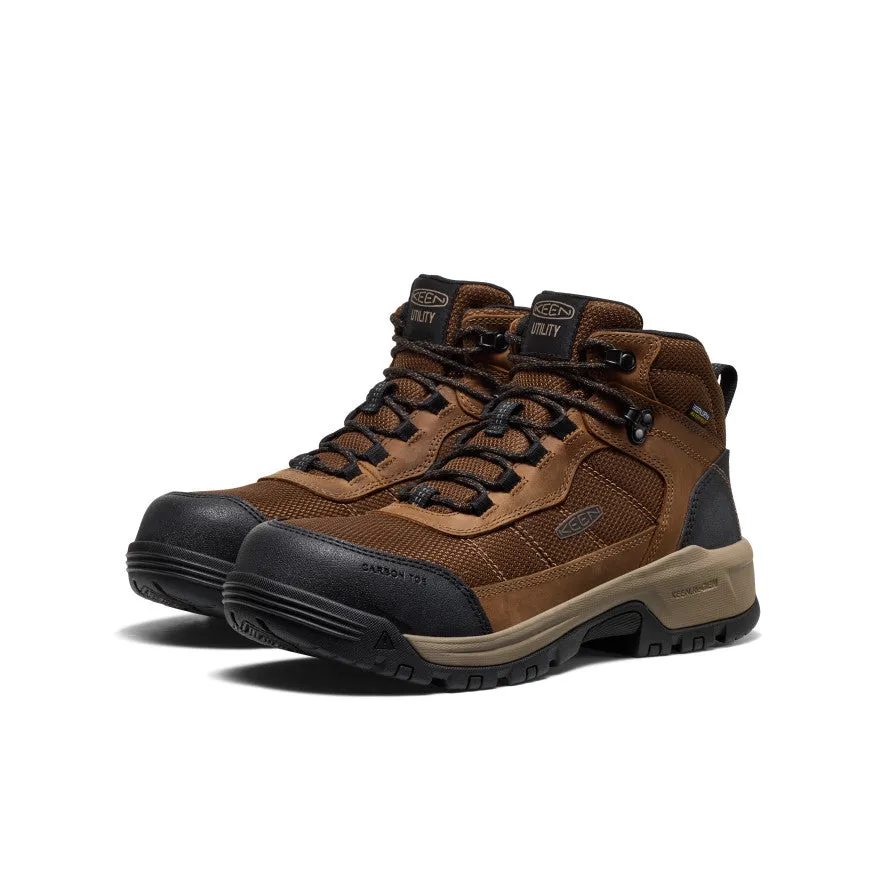 Men's Skokie Waterproof Work Boot (Carbon Toe)  |  Dark Earth/Black Tropic Mode