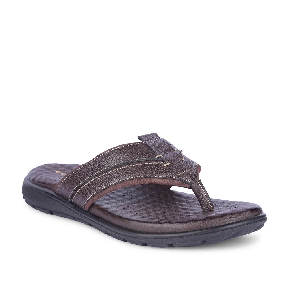 Silent Step Healers By Liberty Mens CSS-1 Brown Casual Thong