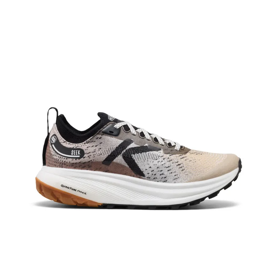 Women's Seek Trail Running Shoe  |  Safari/Black Stable Support Adventure Journey High Traction Rainy Days